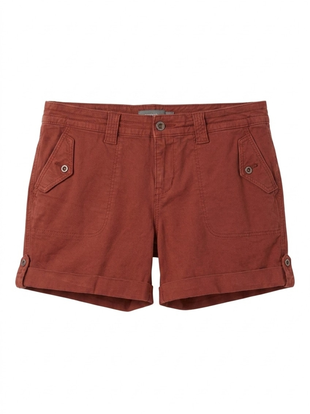 PLUS - ​Torrid Rust Red Cotton Stretch Twill Cuffed Military Shorts